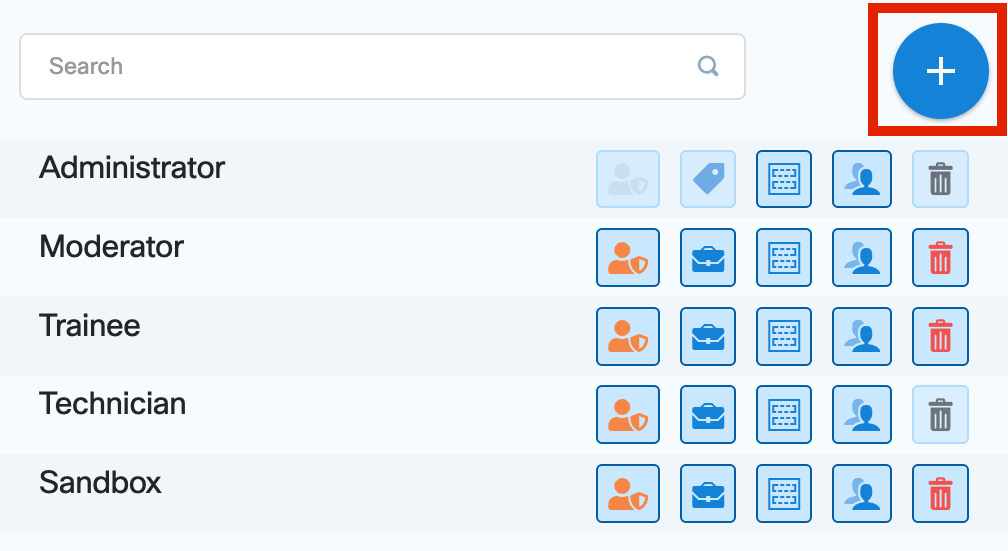 Create new role group