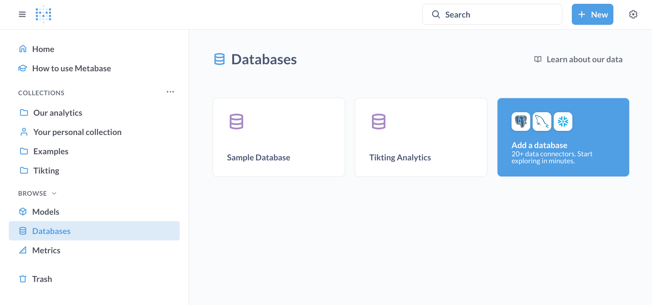 Add your database