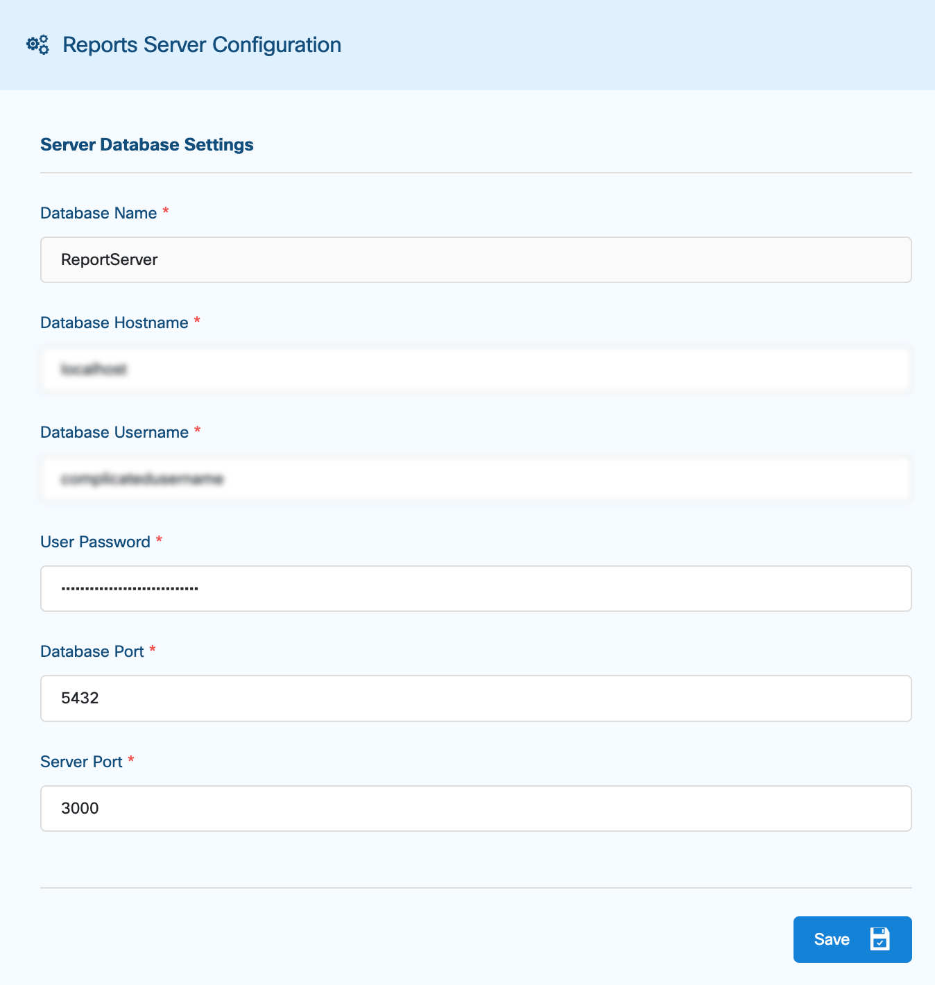 Report Server Configuration